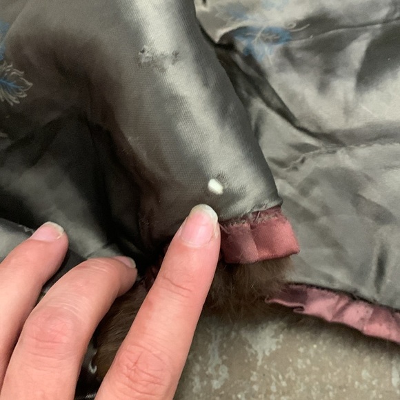 Mink  50 inch Brown Fur Stole - Picture 4 of 4